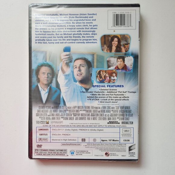 Click Special Edition DVD 2006, Adam Sandler New, Sealed - Picture 3 of 6